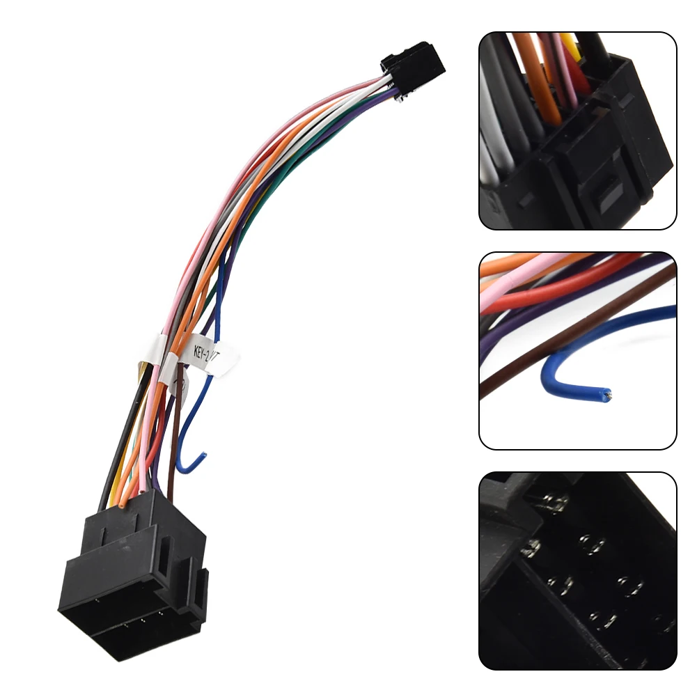 

New Durable Universal 16P To ISO Cable Adapter Accessories Connector Copper Wire Cable Male Plug Male Plug To Female