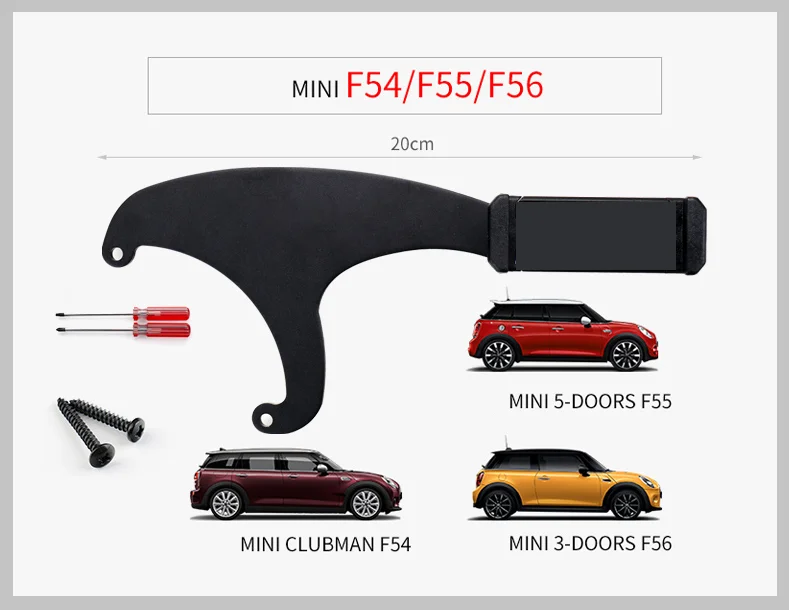 LUNQIN Car Phone Holder For 2014-2020 Audi A3 S3 RS3 Auto Accessories