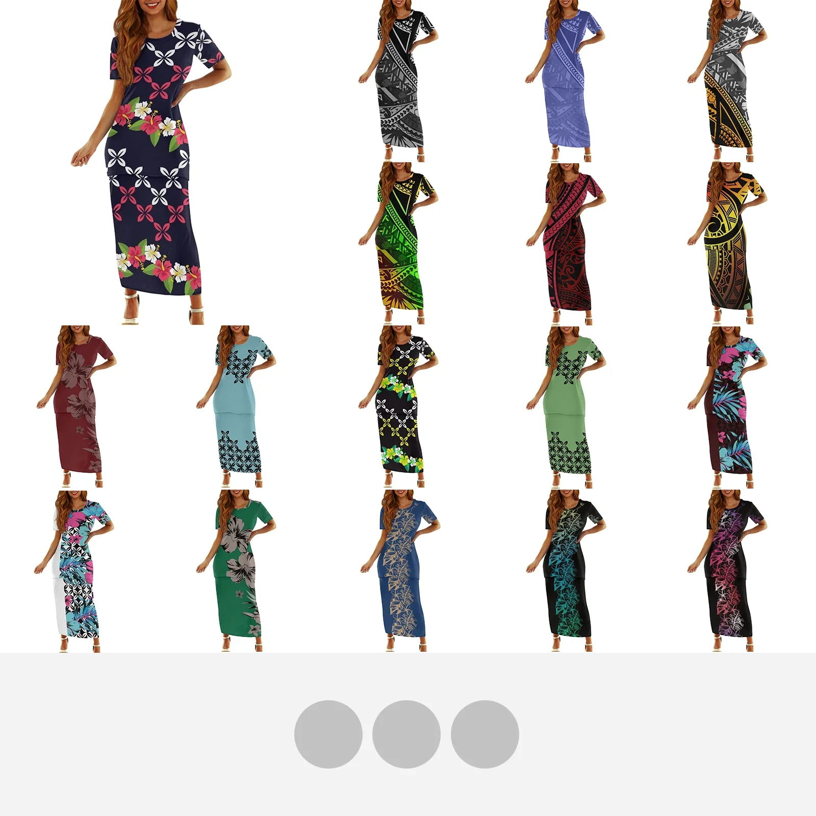 Abito Casual Tatuaggio Totem Tribale Polinesiano Tongan, Abito Ibisco Nero, Girocollo, Festa Serale Campus Donna, Set Due Pezzi