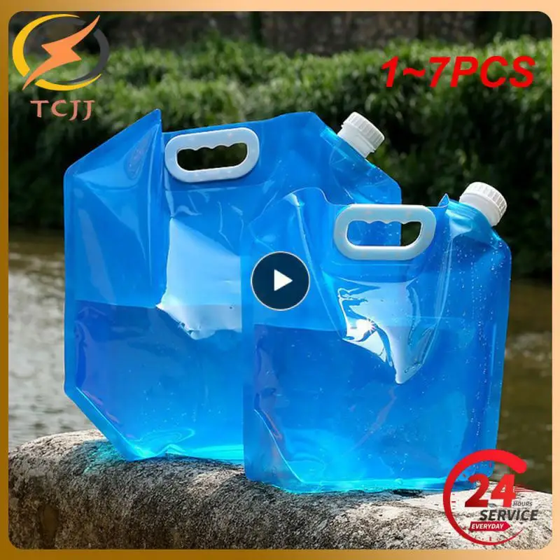 

1~7PCS Outdoor Foldable Folding Collapsible Drinking Car Water Bag Carrier Container Outdoor Camping Hiking Picnic Emergency Kit