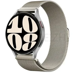 Sleek Milanese Loop Metal Magnetic Bracelet - 20mm & 22mm Watch Strap Band for 22MM watch band (Vintage gold 10)