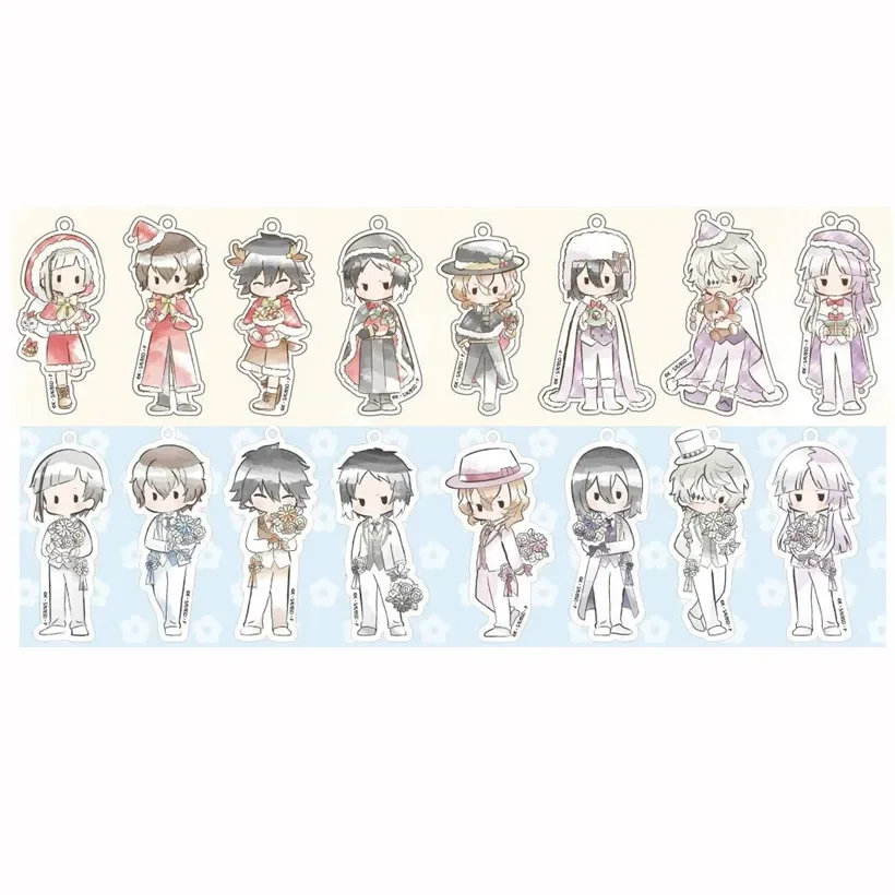 

Брелок с игрой накажима, атсуши, накахара, чууя, эдогава, ранпо, кукла, аниме, акриловый брелок, подвеска для подарка