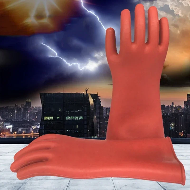 Anti-electricity Protect Professional High Voltage Electrical Insulating Gloves Rubber Electrician Workplace work gloves protective gloves insulating gloves