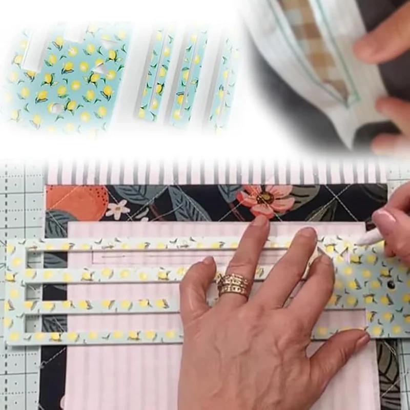 Zipper Pocket Template Acrylic Sewing Aid