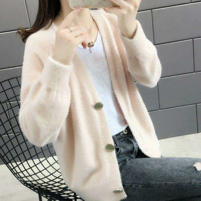 Plus Size Women Thick Sweater Letter V Neck Oversized Sweaters 2023 Spring  Female Cloth Fashion Knit Tops Sexy Casual Cardigan - AliExpress