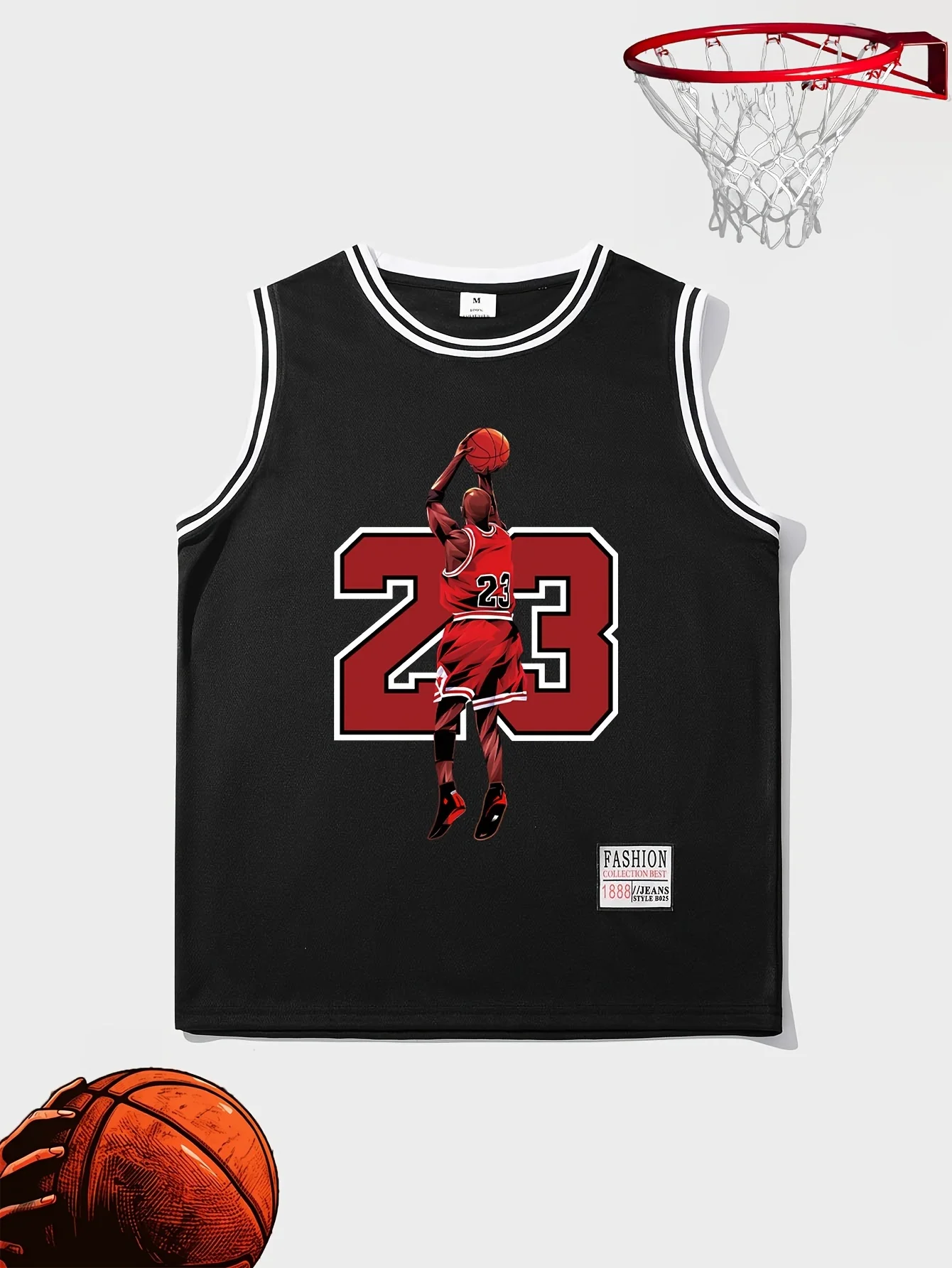 Two Piece 3D Printed sports suit Sleeveless T-shirt+shorts Fabric Comfortable 23 Digit Sports Set Training Jogging