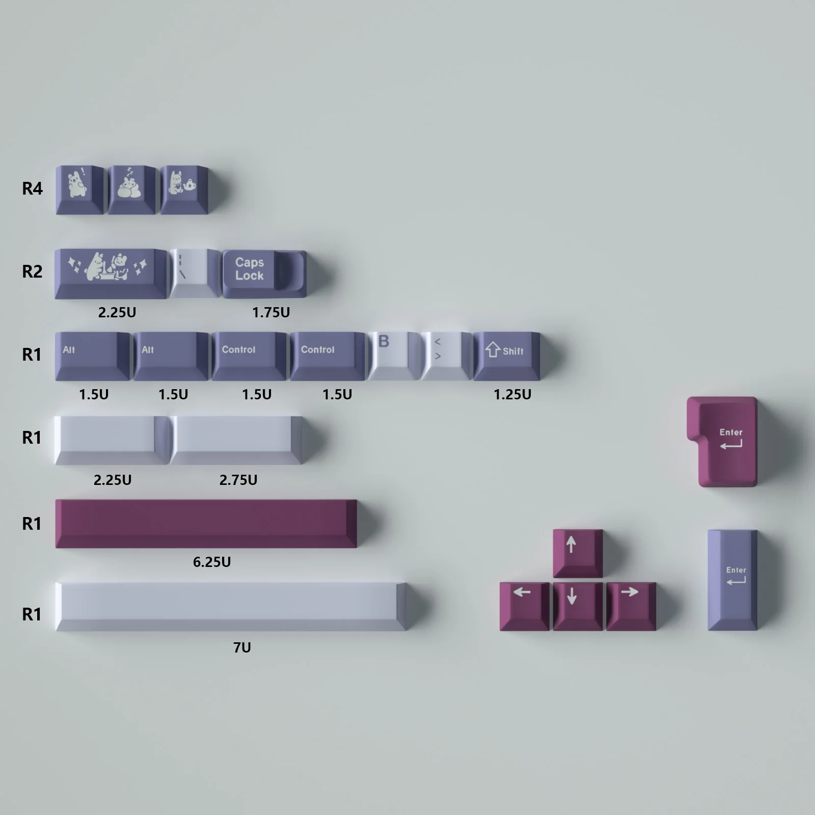 GMK Tuzi 大型セットチェリープロファイル PBT キーキャップ DYE-SUB