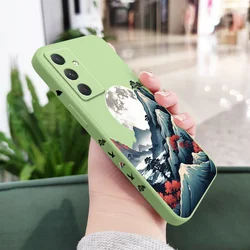 Smoke Mountain Protective Phone Case - Sleek Design with Enhanced Durability - Samsung A56 (Light Green)