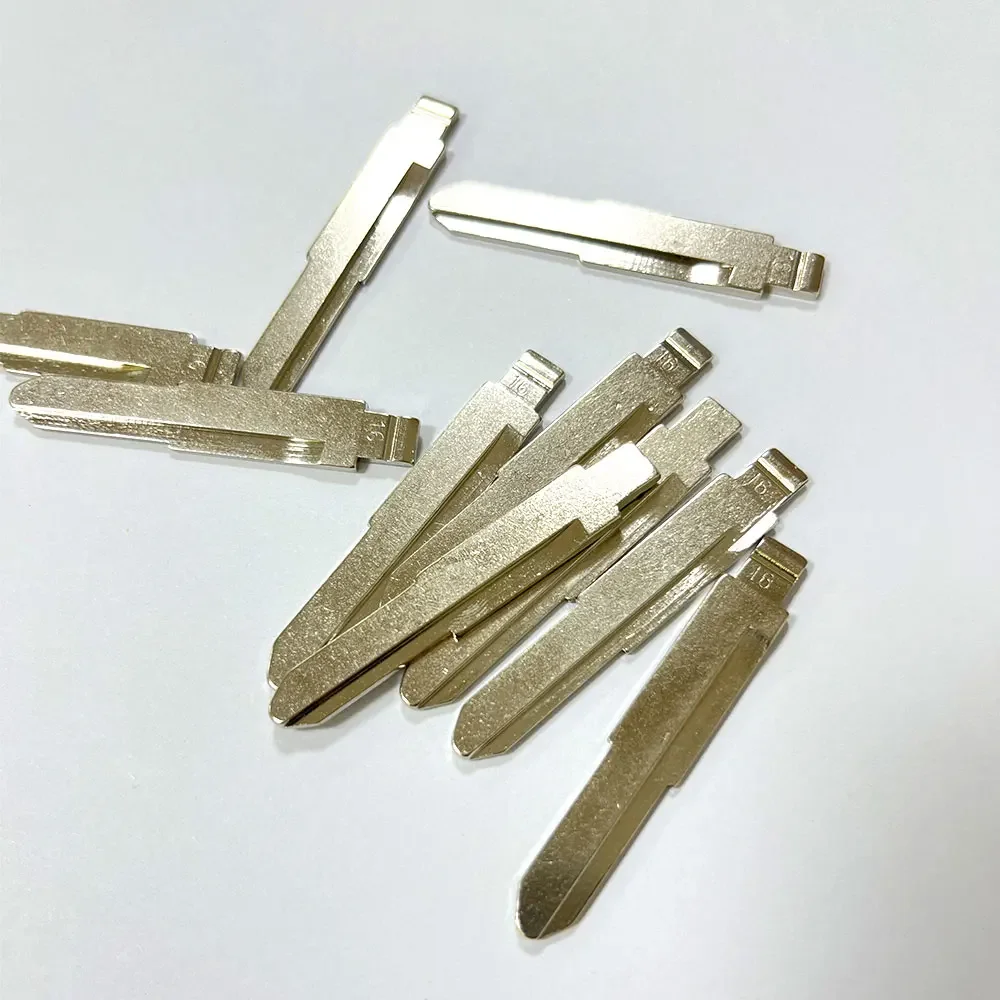10pcs #16 Uncut Flip Blank Key Blade KD VVDI Remote Car Key Blade for Mitsubishi Suzuki Alto Car Replacement Accessories