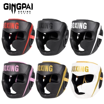 Leather Boxing Helmet 1