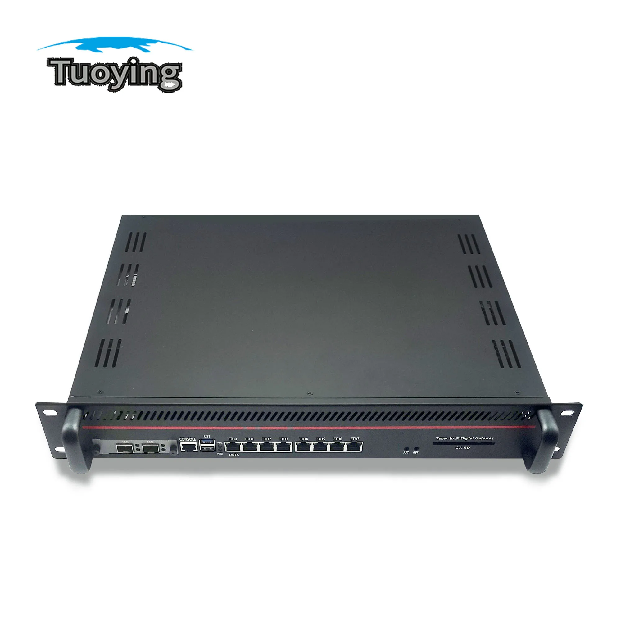 IPTV 스트리밍 서버 튜너, IP 라이브 + 주문형 RF-IPTV DVB-S2 DVB-T2 DVB-C, ISDBT 리시버 복조기, TV 시스템 올인