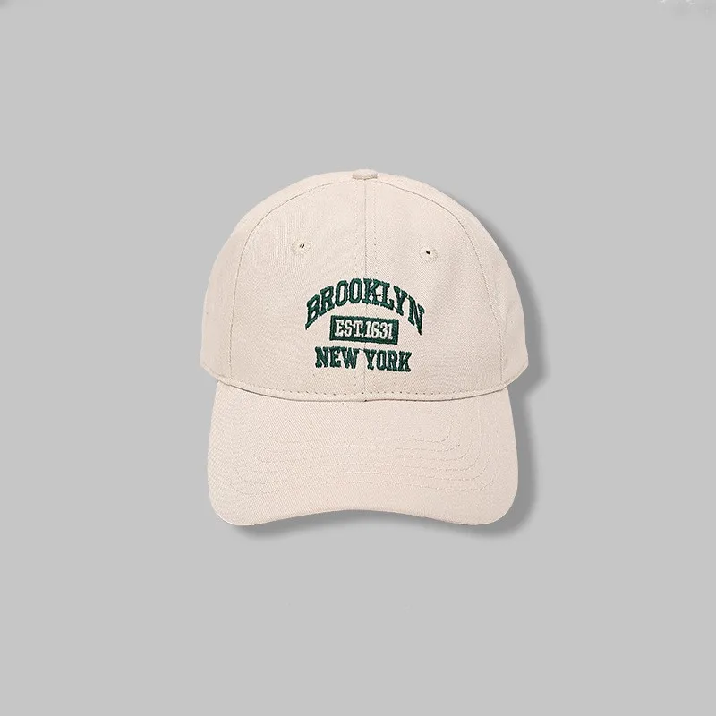 Letter Embroidered Baseball Cap For Women Spring Summer Korean Style Adjustable Duckbill Cap baseball cap