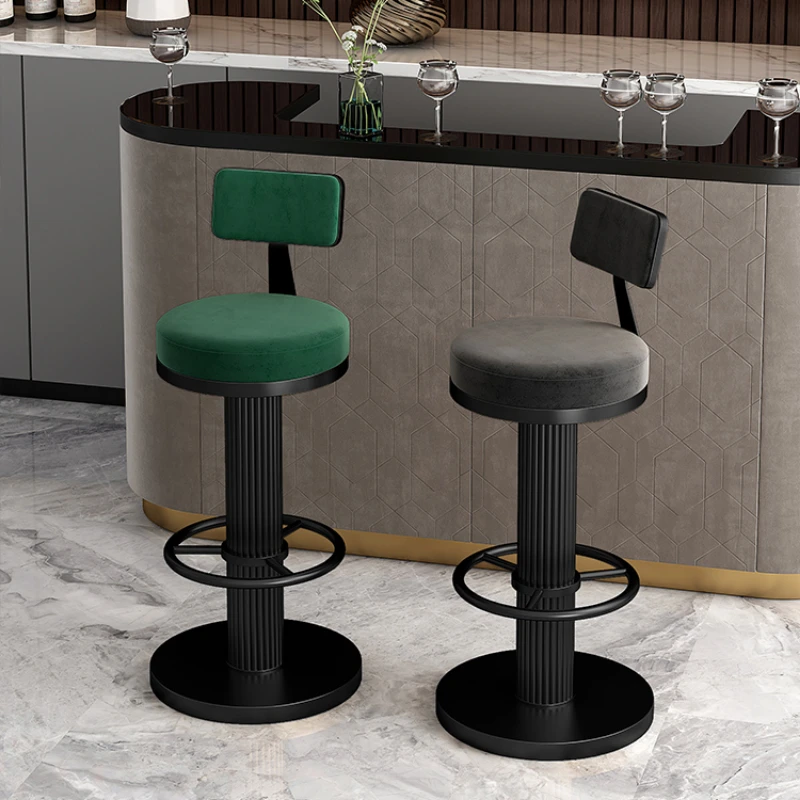 

Swivel Luxury Bar Chairs Mid Century Modern Japanese Reception Bar Chairs Counter Design Sandalye Cadeira Home Furniture JY50BY