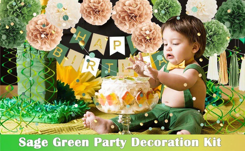 Festone Buon Compleanno Multicolore - Striscione Decorazione Feste In Feltro - Foto 9