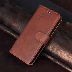 Leather Flip Wallet Phone Case with Card Slots & Magnetic Stand Feature for Redmi 10C (G4 - Brown)