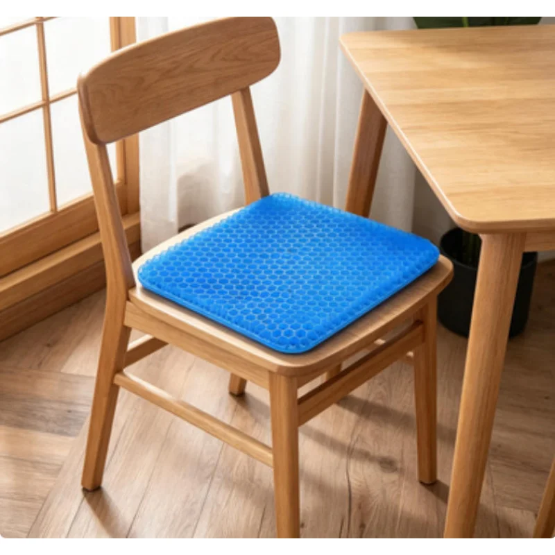 통기성 홈 젤 시트 쿠션 이중 두께 에그 패드 여름 압력 완화 사무실 자동차 의..