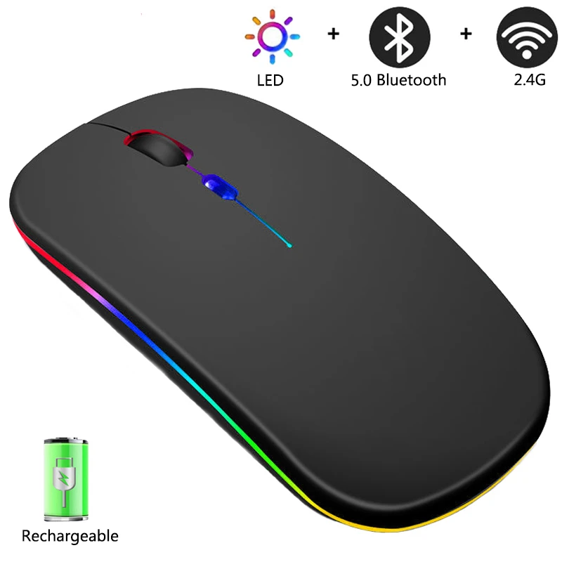 Wireless Mouse Bluetooth Mouses With Usb Rechargeable Мышка Для