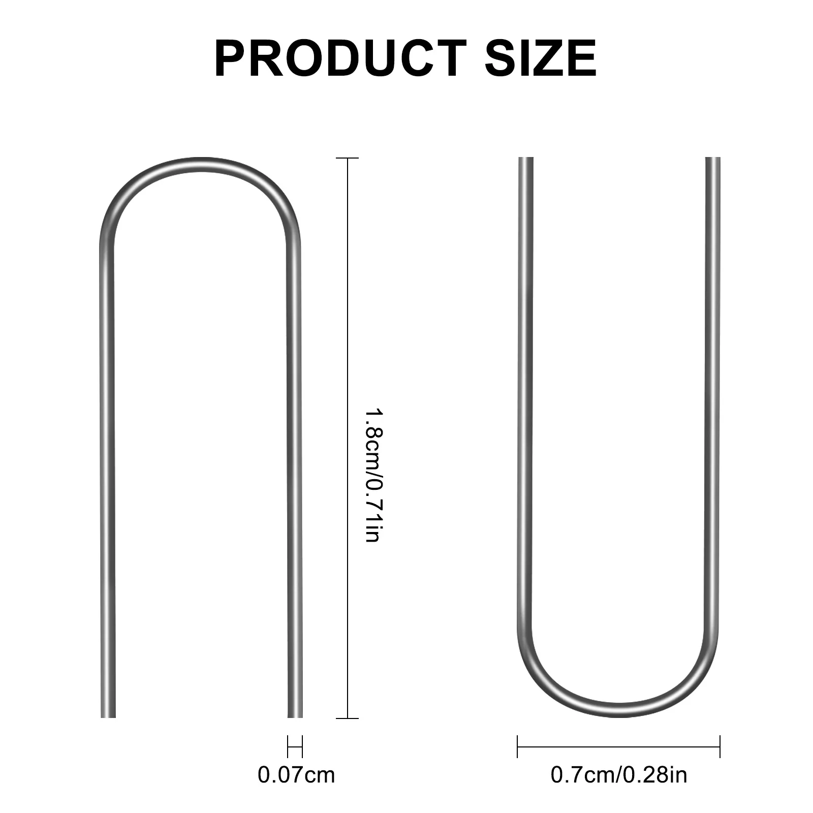 50/100PcsHigh Temperature Resistance Tungsten Wire Hanging Firing Pottery Ornament Hanger U-Shaped Hooks Burning Needles