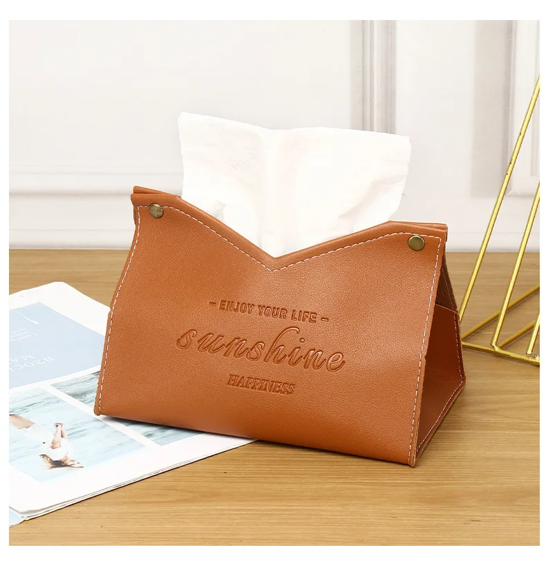 2026 Premium neue Luxus-Taschentuchbox aus Leder – elegantes kreatives Design für Hotelzimmer, Wohnzimmer und Heimdekoration – Detail 19