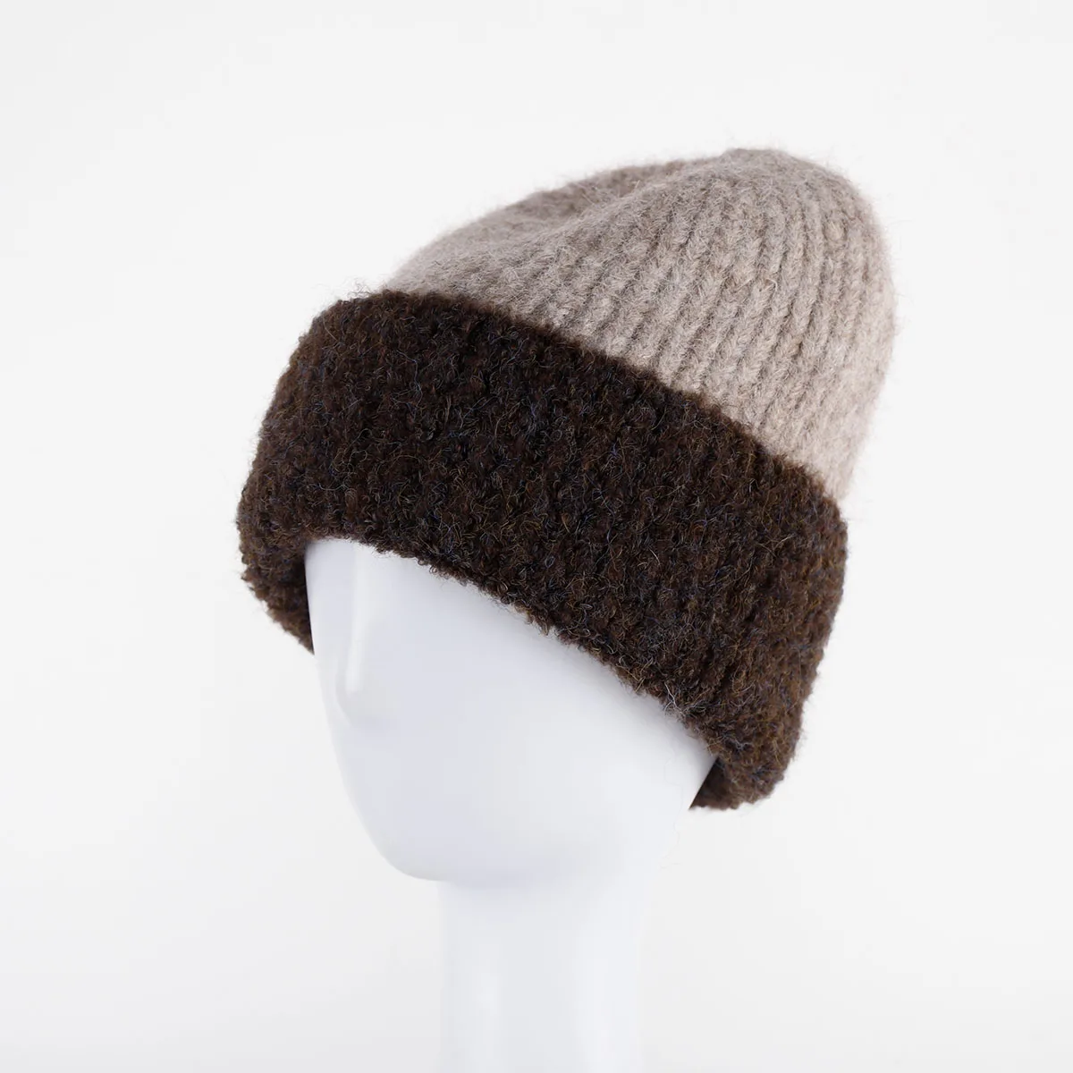 

2023 кашемировые большие шапки яркой цветовой стандартной формы, лыжная шапка, большая шапка, Корейская шапка y2k, теплая шапка в стиле пэчворк, толстая мягкая шапка