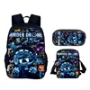 Murder Drones Cartoon Child School Backpack  Shoulder Bags,Pencil Bags for Aged 5-10 Cartoon Backpack Boys and Girls,Best Gift 3