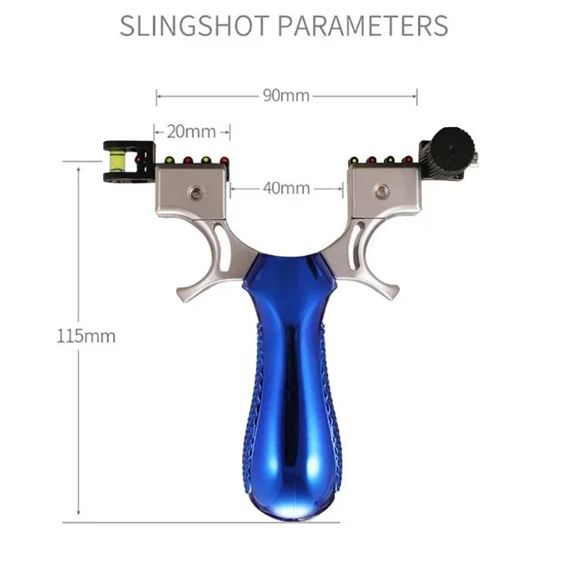 Slingshot 2PCS High Precision Slingshot Laser Spirit Level Rubber Bands Bow Catapult Infrared Outdoor Sling Shot Hunting Accessories