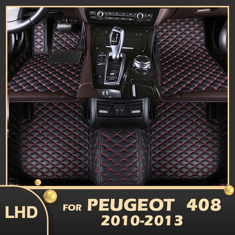 

Car Floor Mats For Peugeot 408 2010 2011 2012 2013 Custom Auto Foot Pads Automobile Carpet Cover Interior Accessories