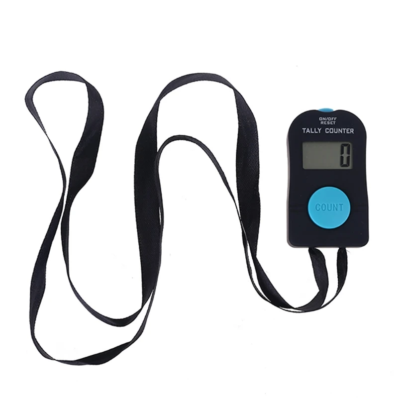 Hand Tally Counter Electronic Counter 4-digit Digital Electronic Counter with Sound Manual Reset Tally Decompression Finger Tool for Meditation