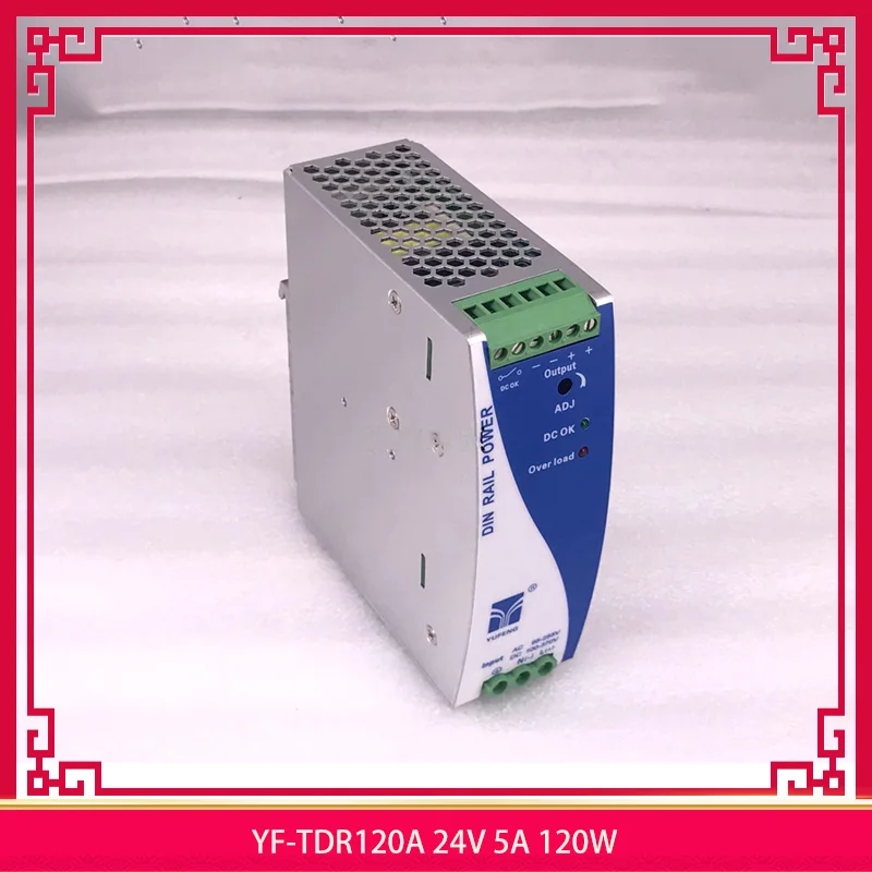 

YF-TDR120A 24V 5A 120W For YUFENG Rail Type Switching Power Supply Single-phase Industrial U-slot Power Supply Perfect Tested