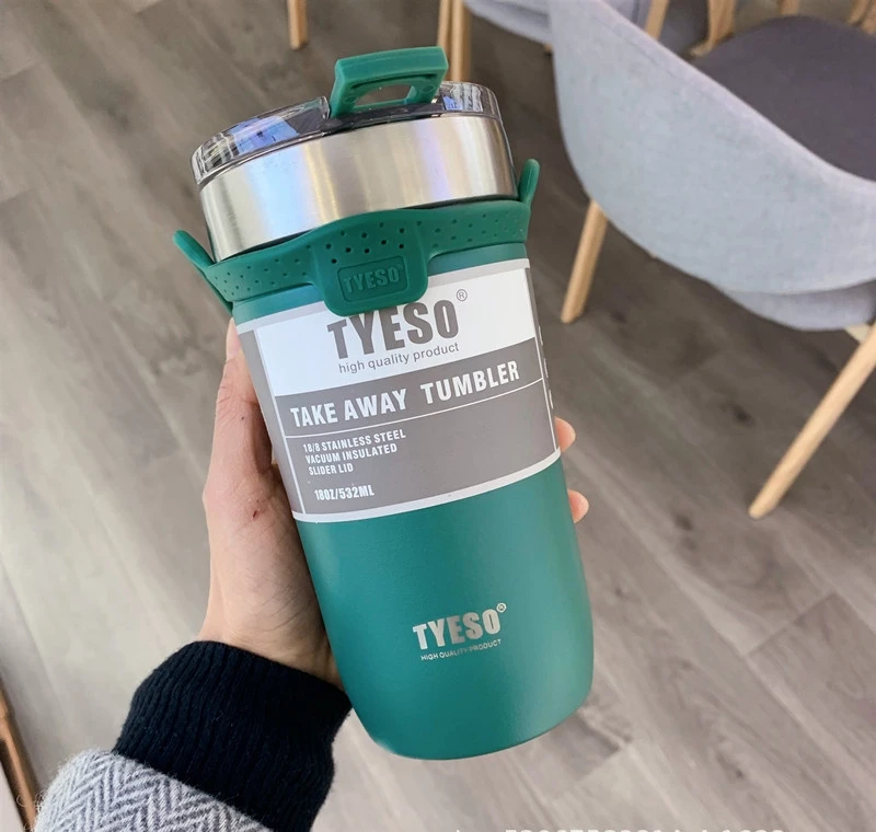 550ML/710ML Thermos Flask Double Wall Stainless Steel Coffee Mug Tyeso Car Mug Travel Thermo Cup Thermo Mug copo termico botella