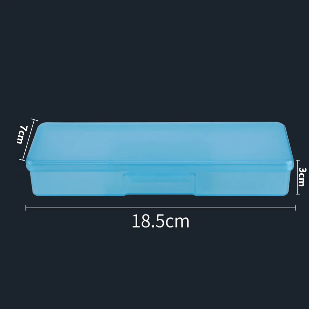 

1PC Colorful Rectangle Plastic Nails Storage Box Screw Case Organizer Container For Nail Salon Essential Accessories