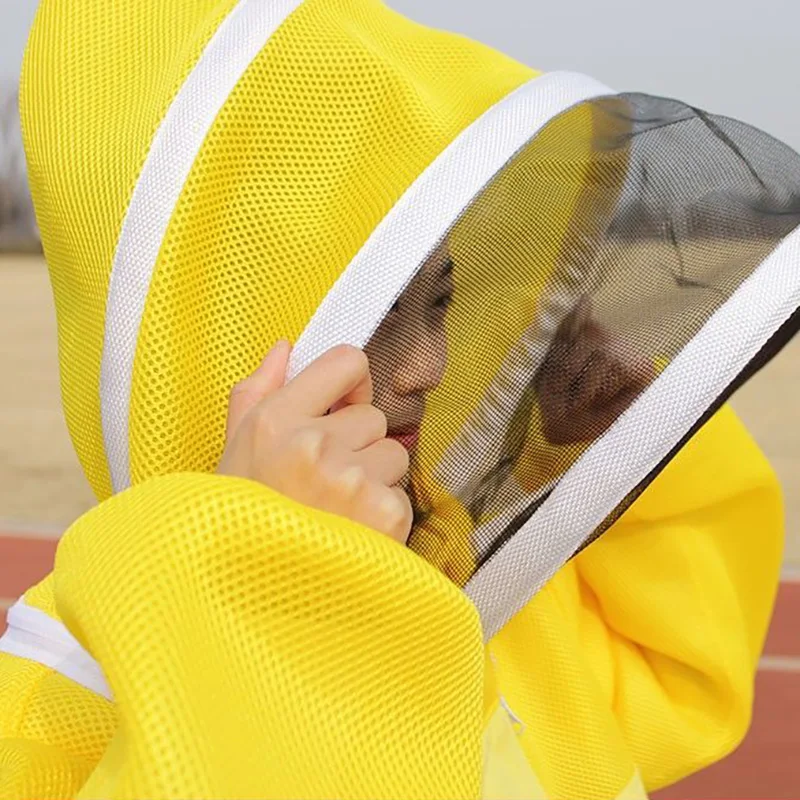 Beekeeping Suit Beekeeping Clothing Beekeeping Suit Yellow Blue Bee Clothing 3D Breathable Beekeepers Costume Honey Equipment Tools Supplies Gardening Overalls