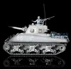 2.4G Henglong 1/16 Scale M4A3 Sherman Short Barrel RTR RC Tank 3898 With Metal Tracks 1800mah Tank Battery 7.0 Upgraded Ver 4