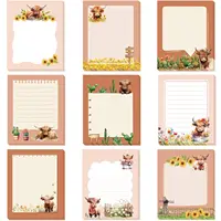9 Pads Sticky Notes 3.15 x 3.94 Inches Cute Self Sticky Note Pads Colored Adhesive Notepad for Memo Reminder Journal Studying 1