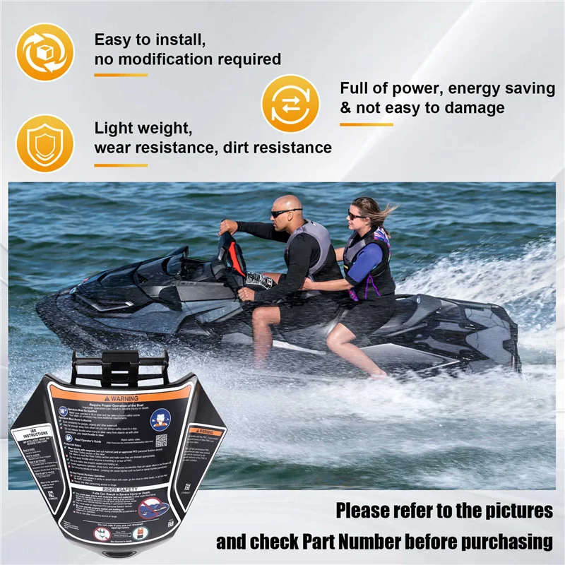 A80X-Glovebox Lid Storage Box Door Glove Box Cover Replaces For Seadoo GTX RXT WAKE PRO FISH PRO Number 264000132