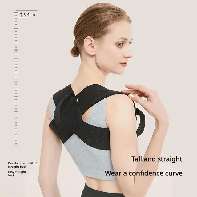Back Posture Corrector Clavicle Spine Back Belt Adjustable Unisex Upper Back Shoulder Lumbar Posture Correction Body Shaping 2