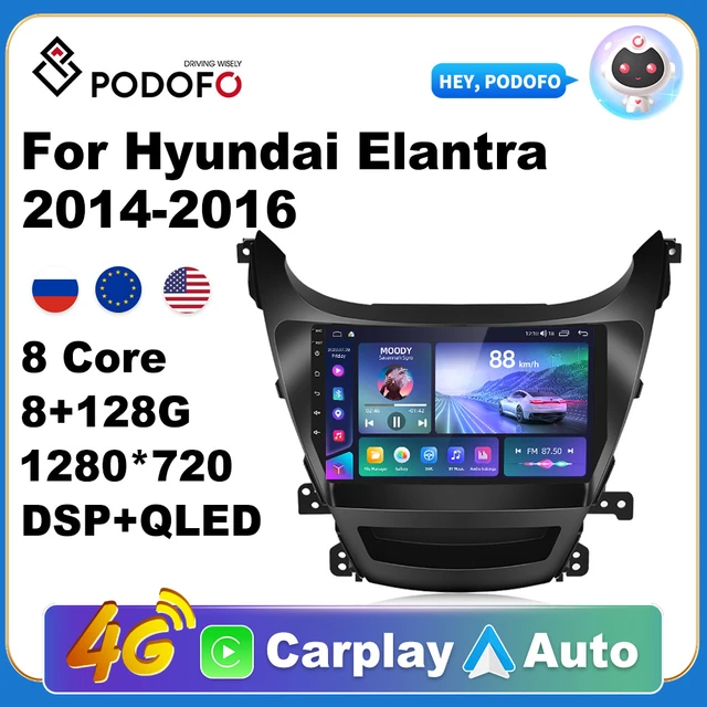 Podofo 2 Din Autoradio Android Carplay Android Auto Hi-FI Écran