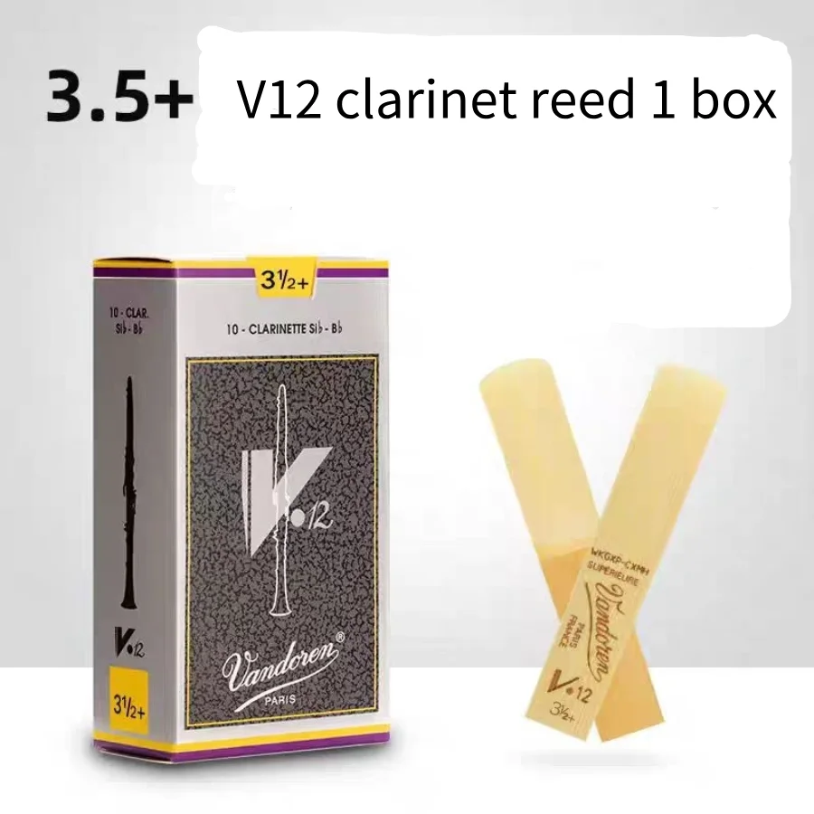 ヴァンドレン V12 Bb クラリネットリード、10本入り、強度 2.5 3.0 3.5