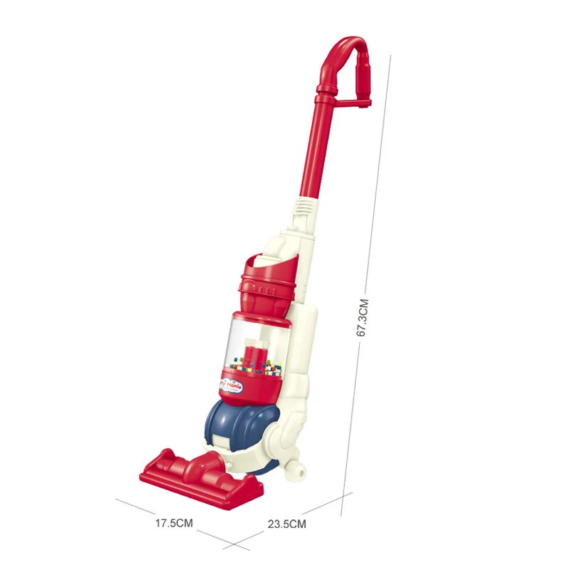 Kids Vacuum Cleaner Plastic Cleaner Toy True Suction Walking Ability Toddler Pretend Cleaning Machine