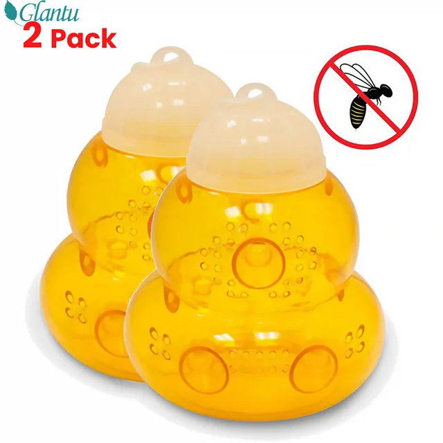Piège à guêpes d'extérieur, collecteur de guêpes Portable réutilisable, Non toxique, lutte antiparasitaire, piège à abeilles multi-trous pour la maison, la ferme, les fournitures de cour 3