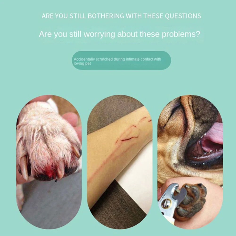 Electric Pet Nail Grinder USB Rechargeable LED Light Cat Dogs Nail Clipper Suitable Paws Cutter Grooming Trimmer Pet Supply