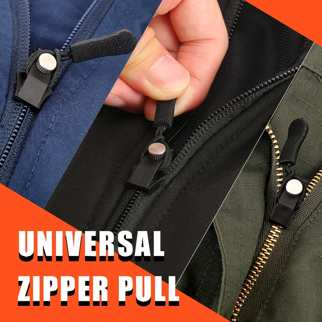 Tool-Free Detachable Stylish Zipper Pull Universal Zipper Puller Instant  Zipper Repair Kits For Suitcase Backpack coats Zipper