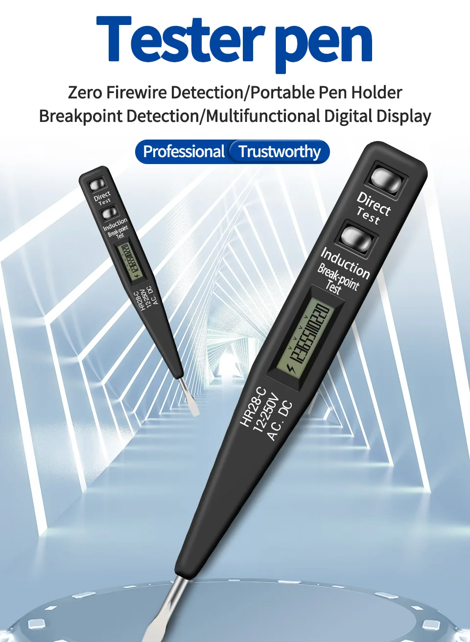 Description Picture 2 of itemAMITOU Digital Voltage Test Pen Zero live line detection Tester Voltage Meters Professional Multimeter Pen Socket Voltimetro