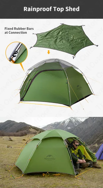 Naturehike クラウドピークキャンプテント超軽量ポータブル旅行