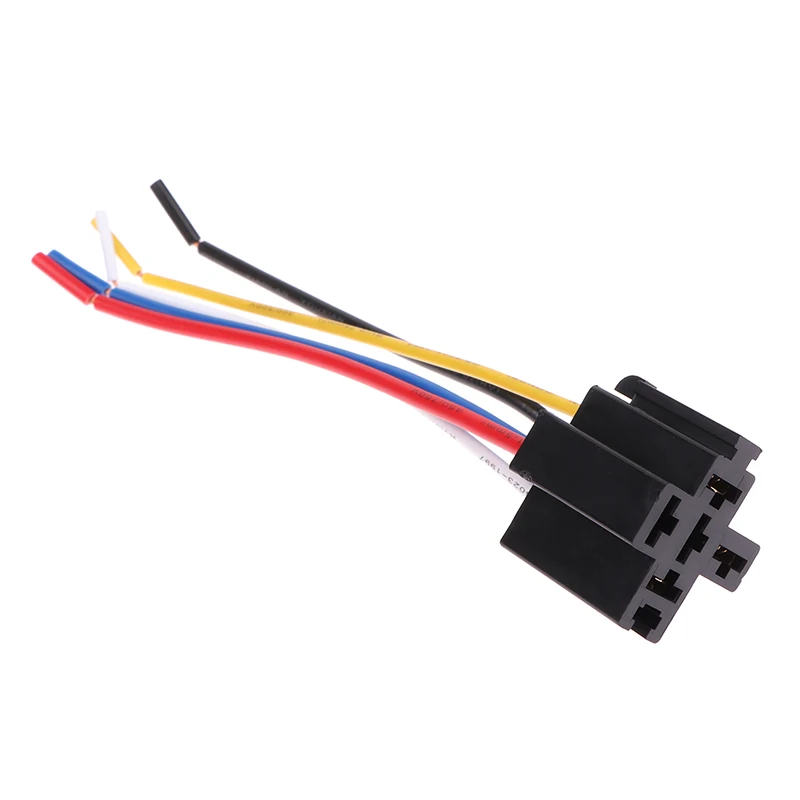 

1Pc 5 Pin Automotive Cable Relay Socket Harness Connector DC 12V For Car Head Light Air Condition Relays Switching Socket