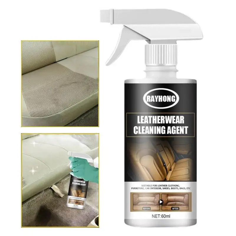 LeatherCleanerForCarSeatsAllPurposeLeatherCleanerAndConditionerPortableLeather