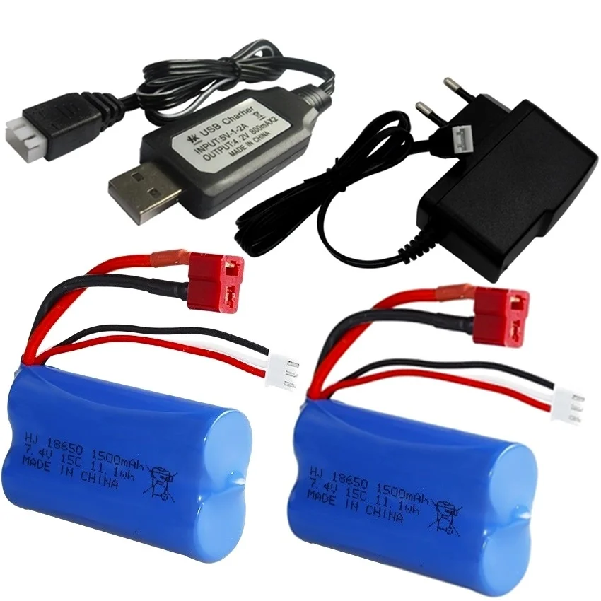7.4V 3000mAh 18650 Lipo Battery for Wltoys 10428 /12428/12423 RC Car Parts 2s 7.4v battery For Wltoys 144001 A959-B A969-B Q46
