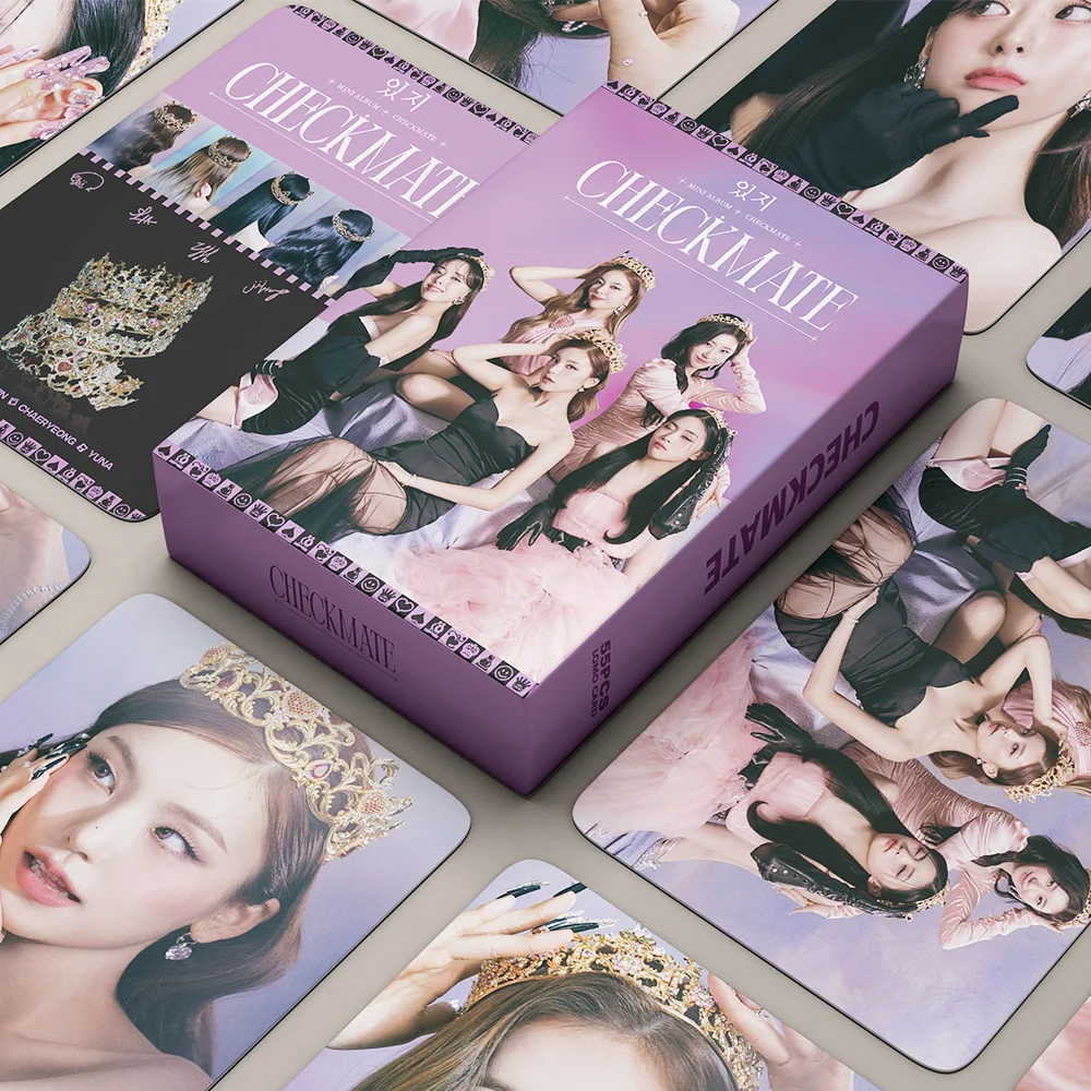 54 Pz/Set Kpop Idol Itzy "Ringo" "Checkmate" Carte Lomo Di Alta Qualità Collezione Di Decorazioni Cartolina Yeji Lia Ryujin Chaeryeong
