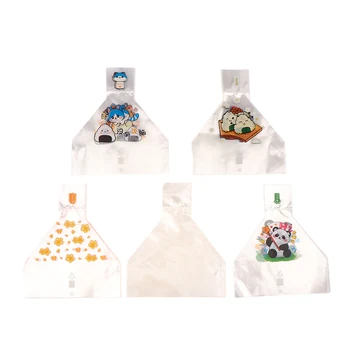 50Pcs Lovely Cartoon Japenese Triangle Rice Ball Disposable Packaging Bag Nori Onigiri Wrappers Sushi Bag Bento Accessories
