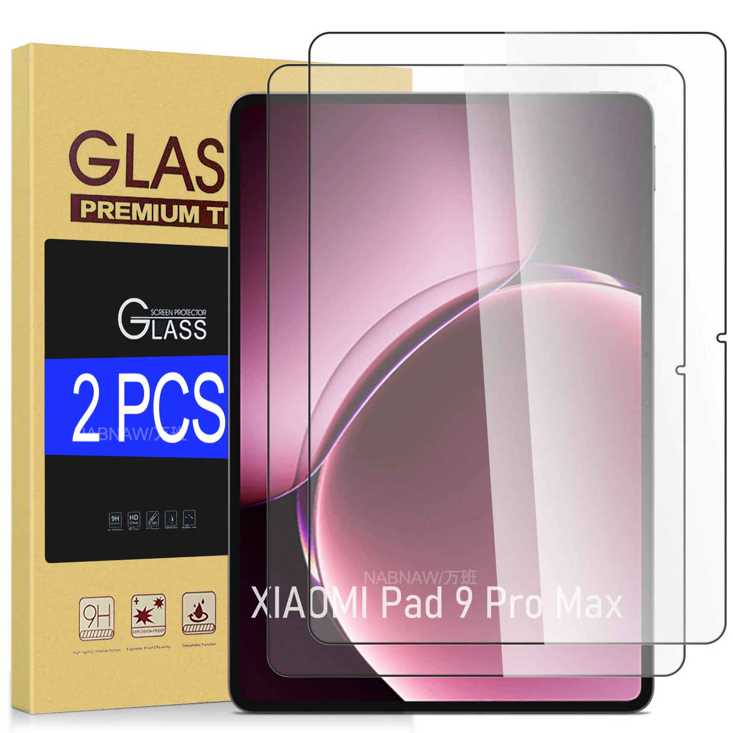 Premium HD Tempered Glass Screen Protector - 2 Pack, Damage-Proof & Oil-Resistant